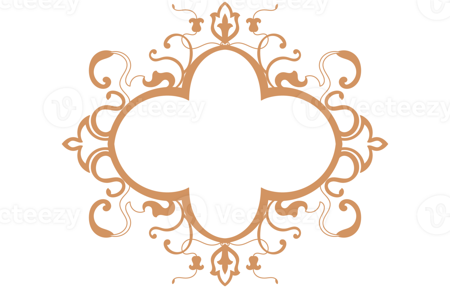 ornaments vintage simple golden lines for decoration Baroque Element png