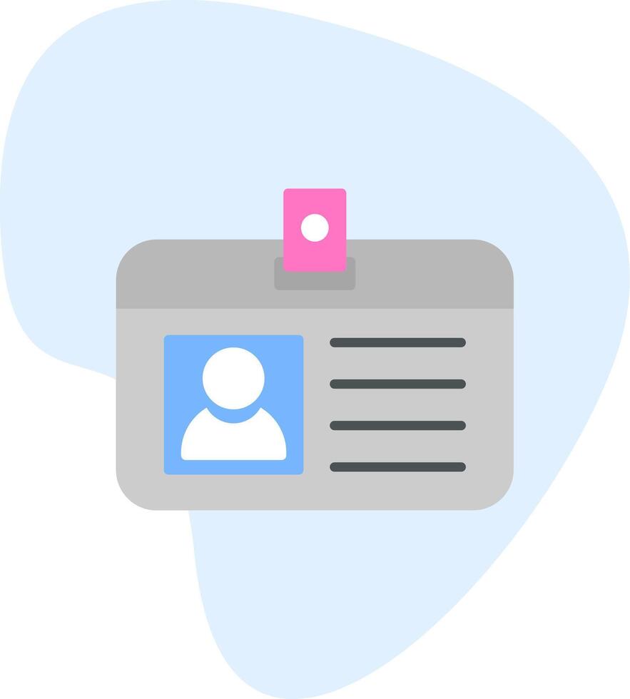 Identification Card Vecto Icon vector