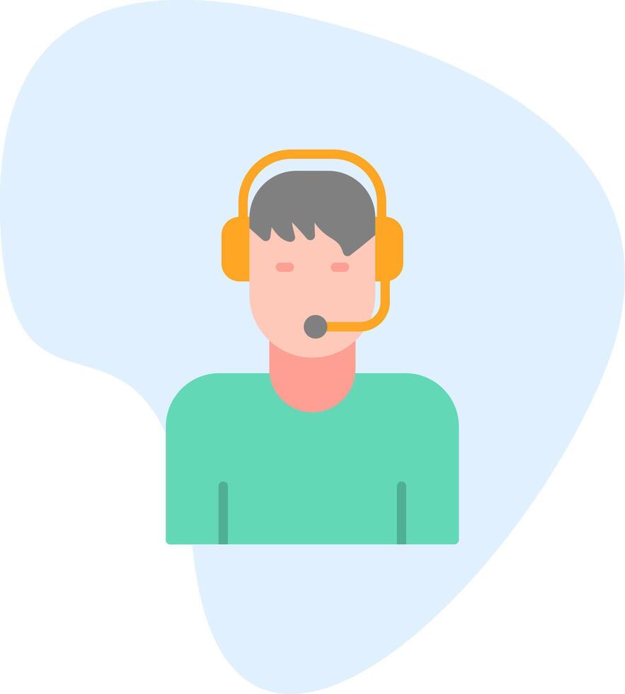 Customer Service Agent Vecto Icon vector