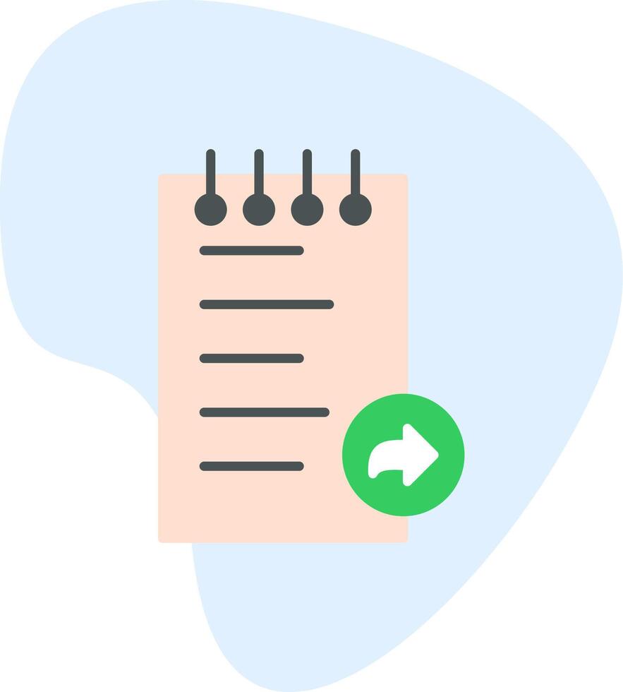 Notes Forward Vecto Icon vector