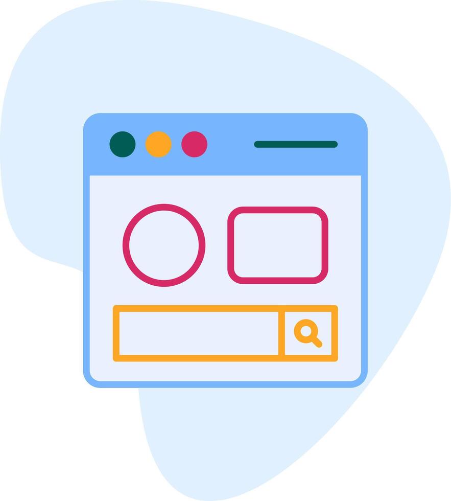 Search Page Vecto Icon vector