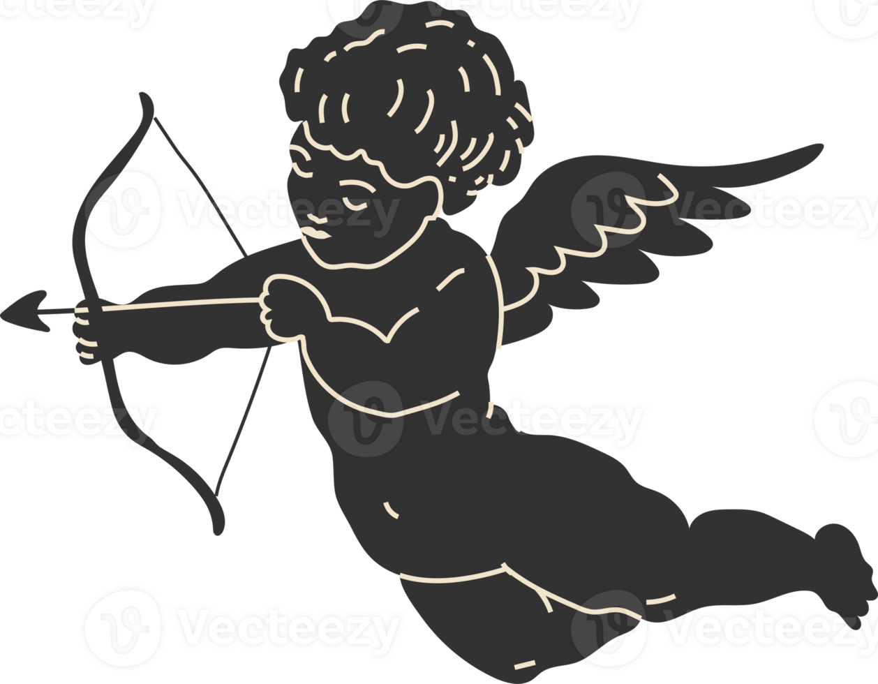 Cupid for valentine's day ancient sculpture mystic png