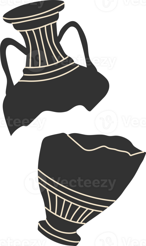 Ancient terracotta jug png