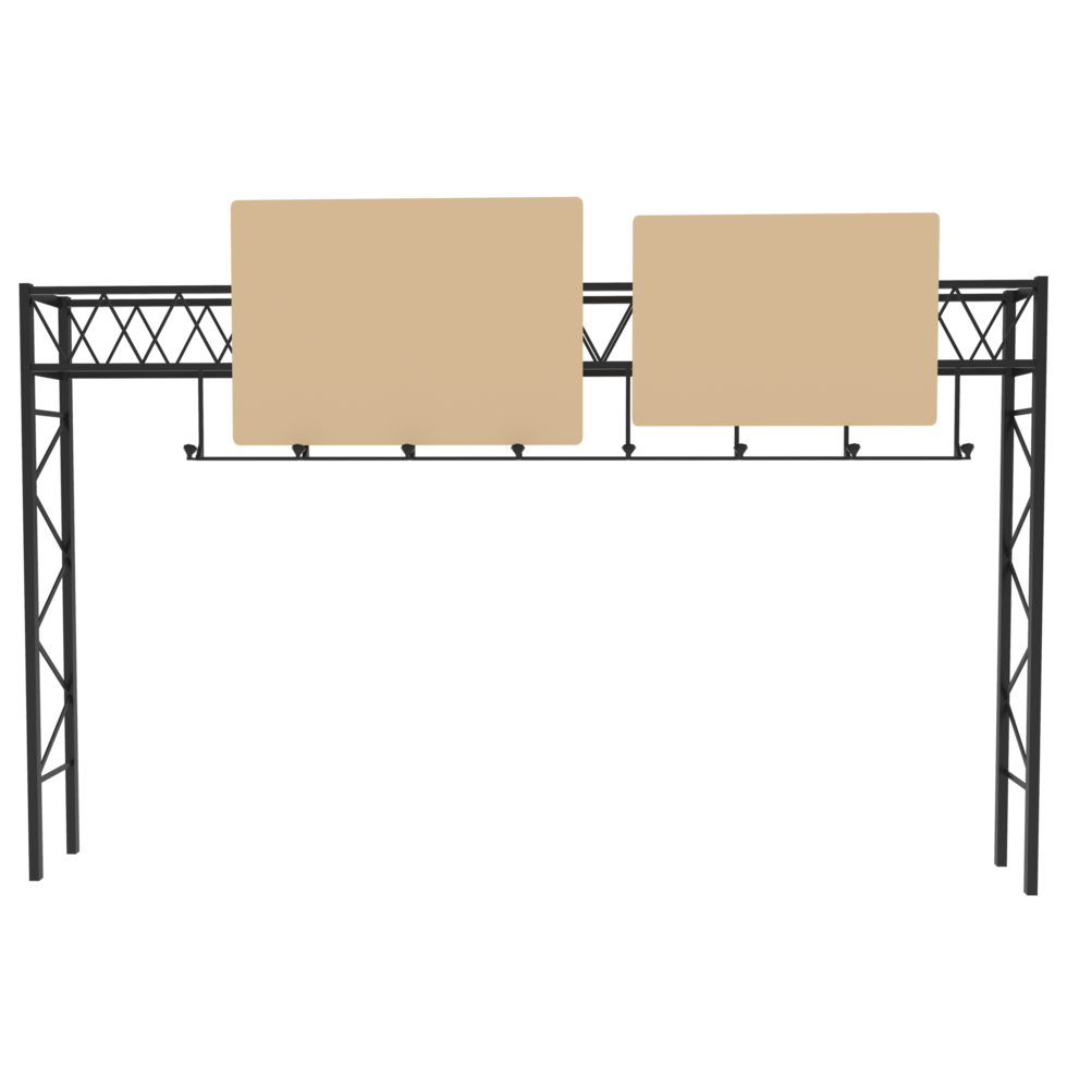 Highway Signboard isolated on transparent png