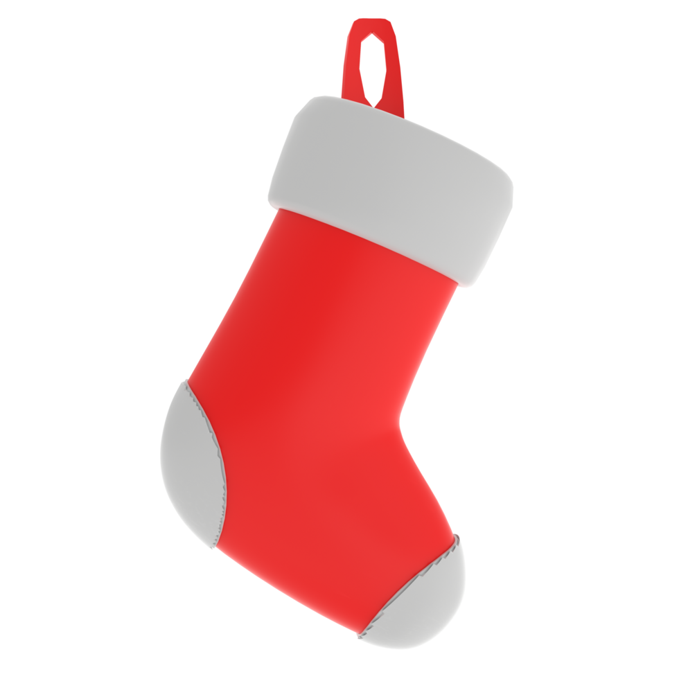 Christmas sock isolated on transparent png