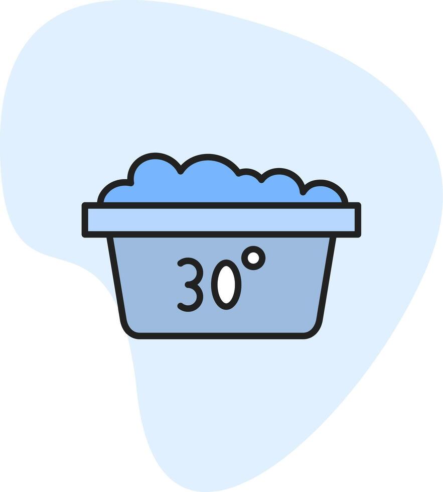 Wash Cold Vecto Icon vector