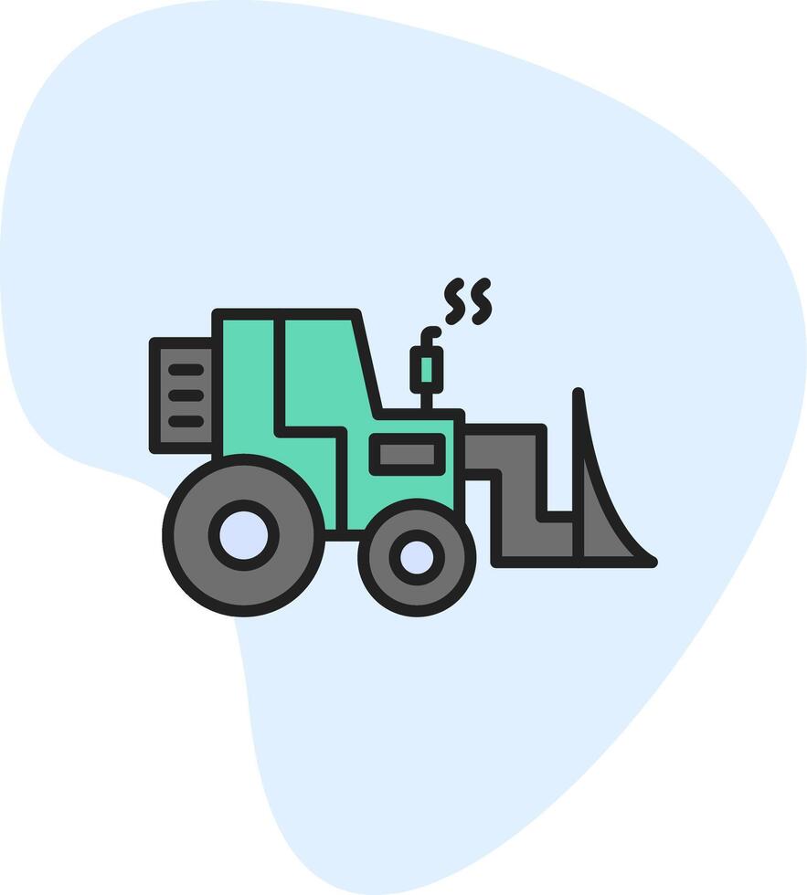Bulldozer Vecto Icon vector