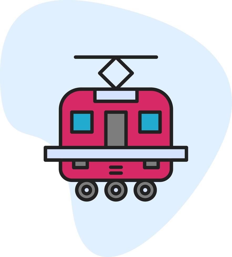 Tram Vecto Icon vector