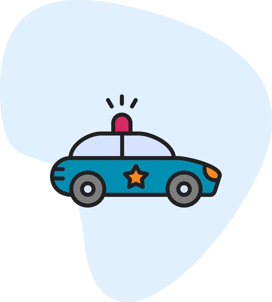 Police Car Vecto Icon vector
