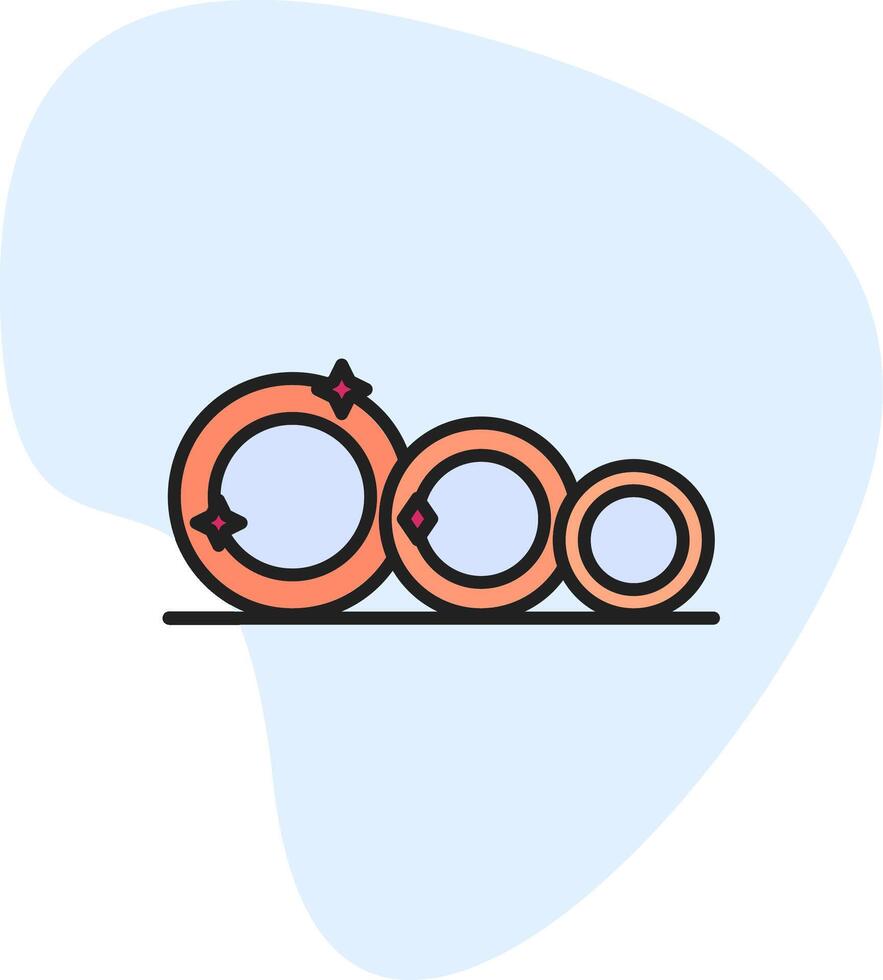 Plates Vecto Icon vector