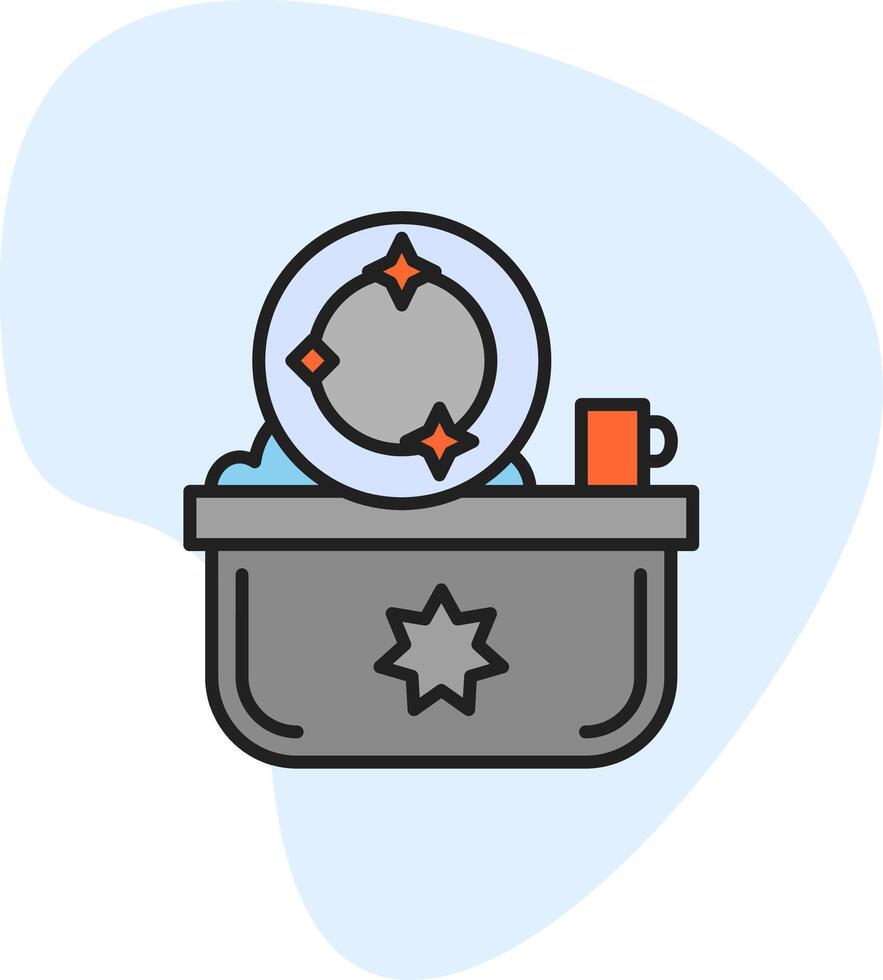 Washing Up Vecto Icon vector