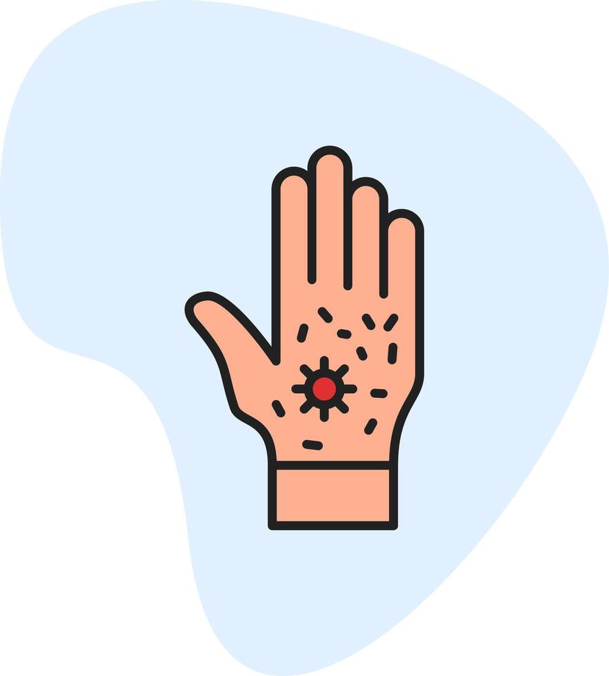 sucio mano vecto icono vector