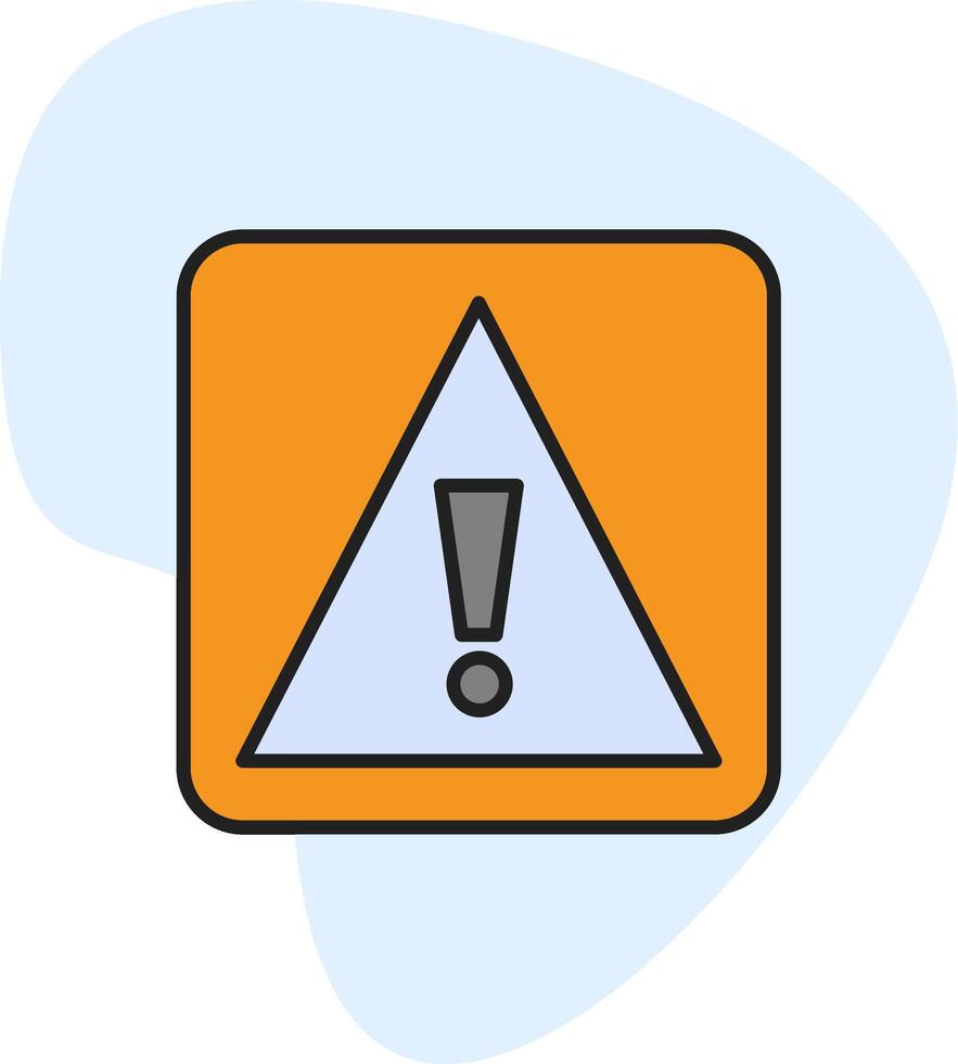 Caution Sign Vecto Icon vector