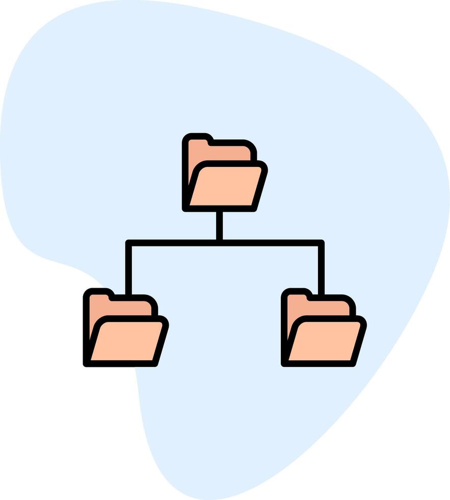 Folder Data Sharing Vecto Icon vector