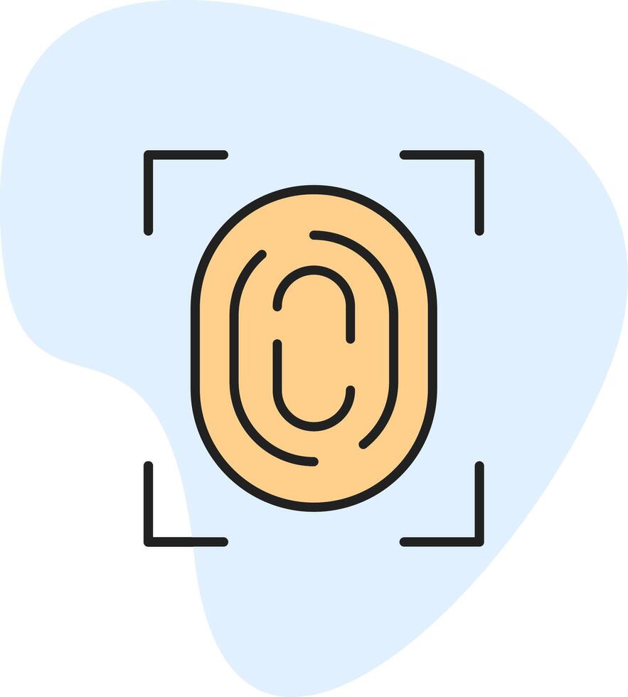 Fingerprint Vecto Icon vector