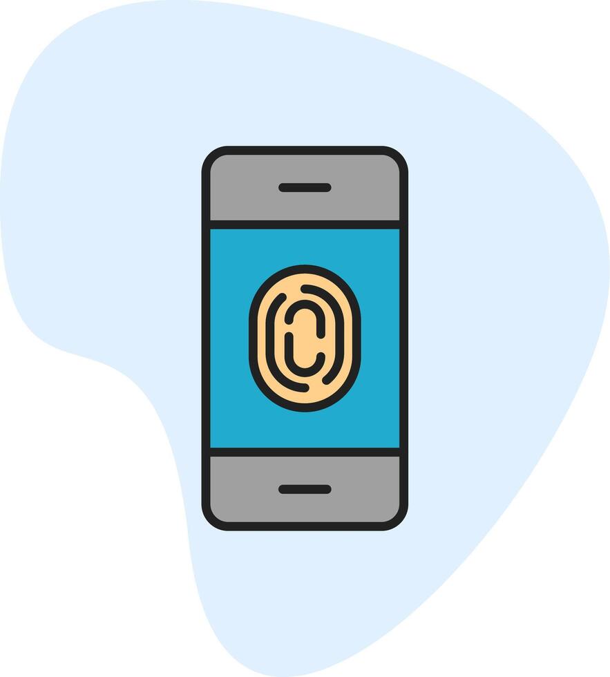 FingerPrint Verification Vecto Icon vector