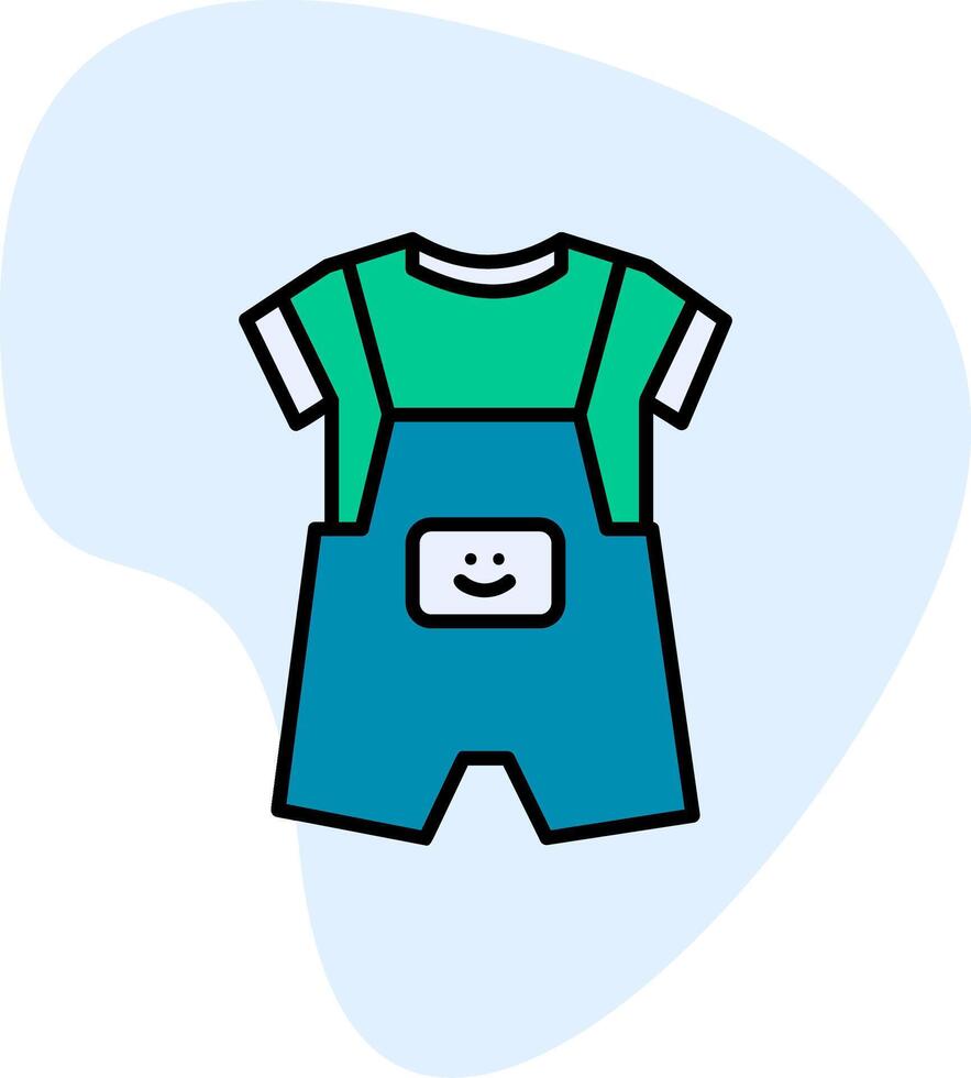 Dungarees Vecto Icon vector