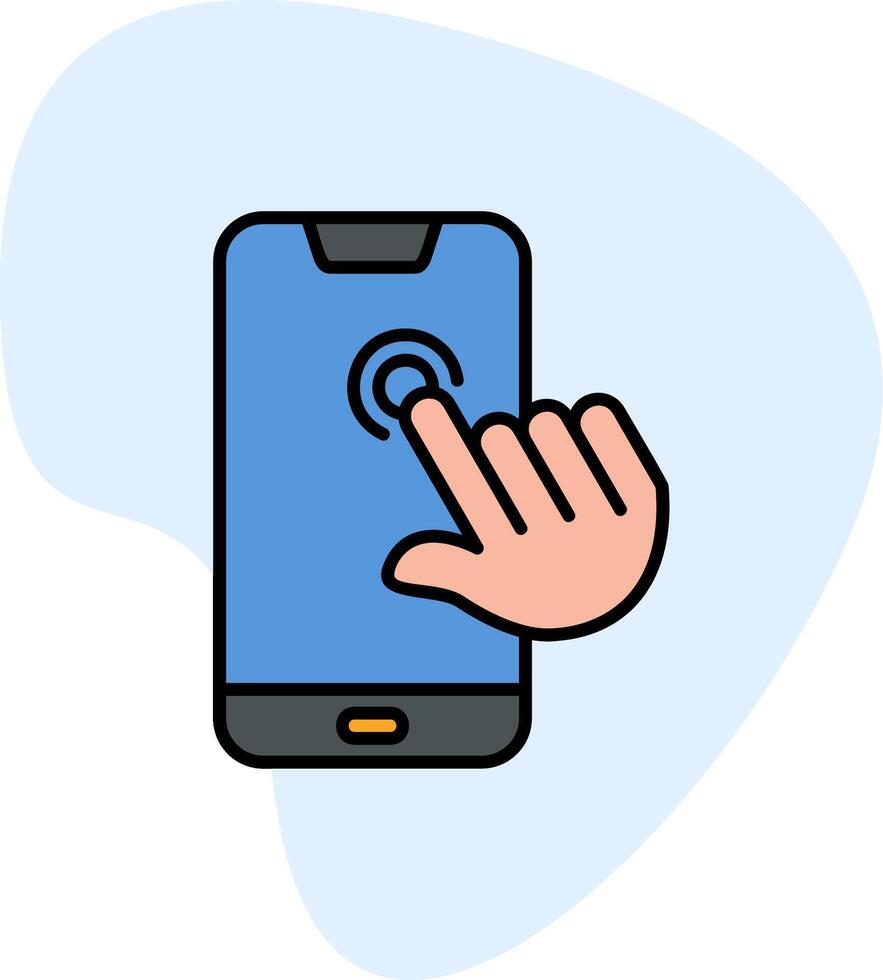 Touch Screen Vecto Icon vector