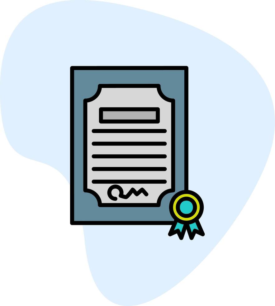 Certificate Vecto Icon vector