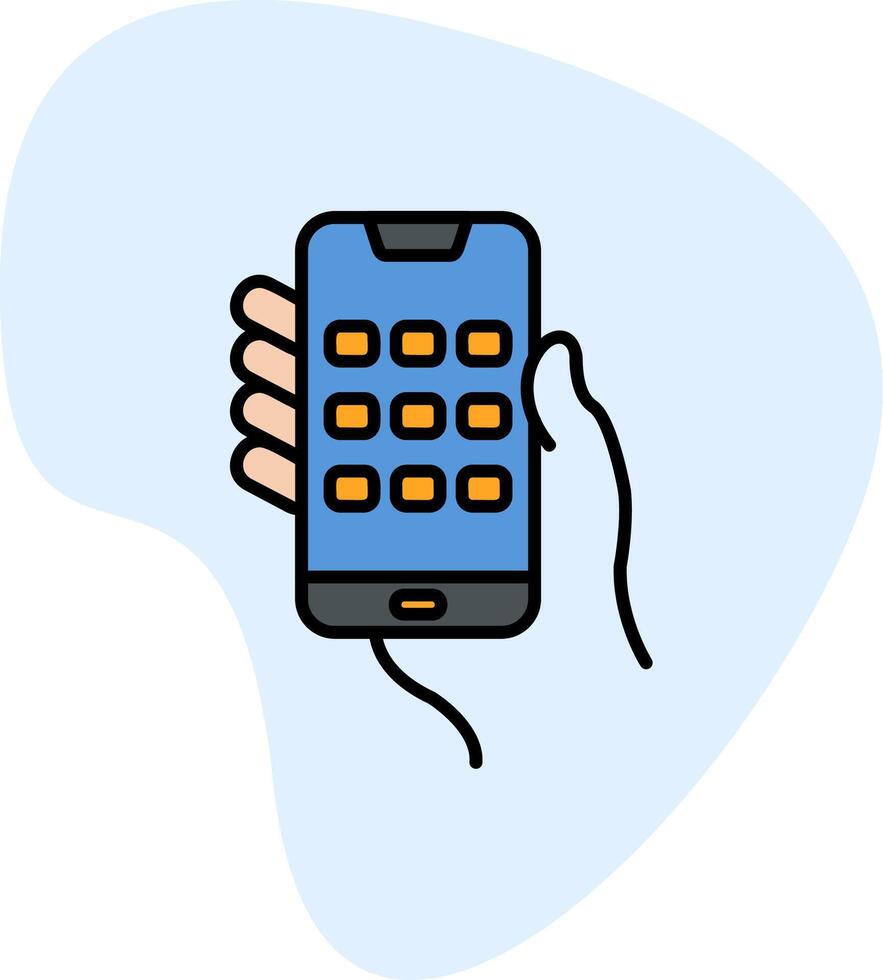 Dial Screen Vecto Icon vector