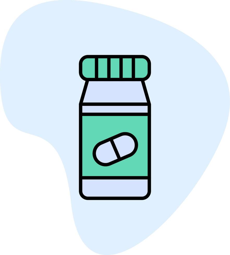 Pills Bottle Vecto Icon vector