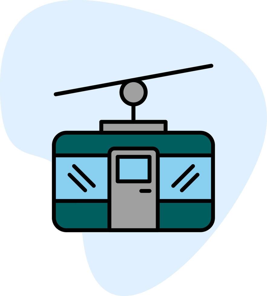 cable coche vecto icono vector