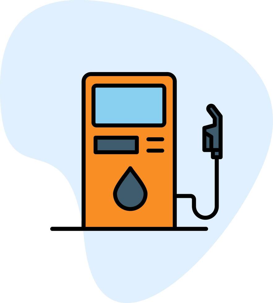 combustible estación vecto icono vector