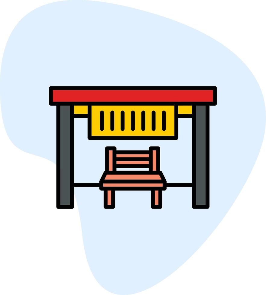 Bus Stop Vecto Icon vector