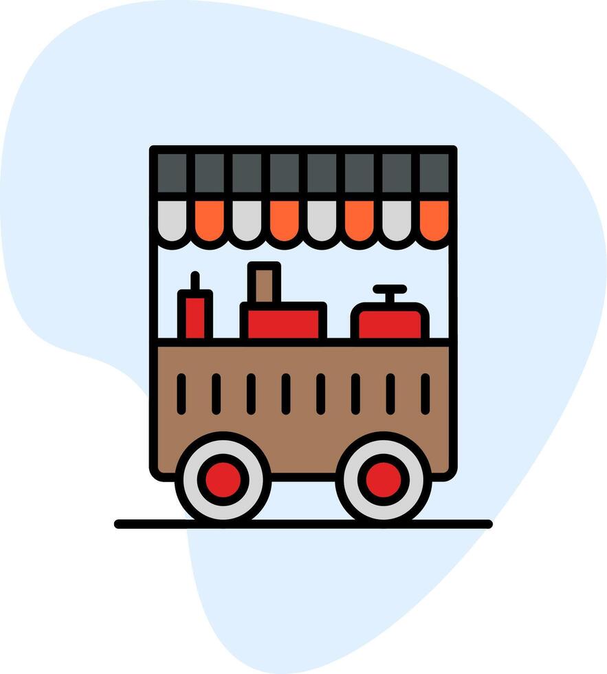 comida carro vecto icono vector