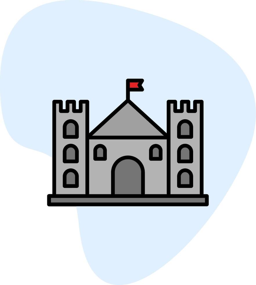 castillo vecto icono vector