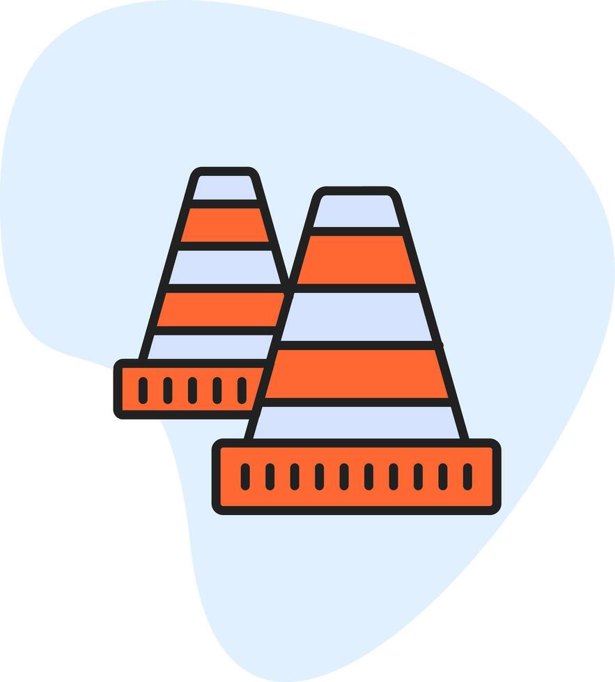 Traffic Cone Vecto Icon vector