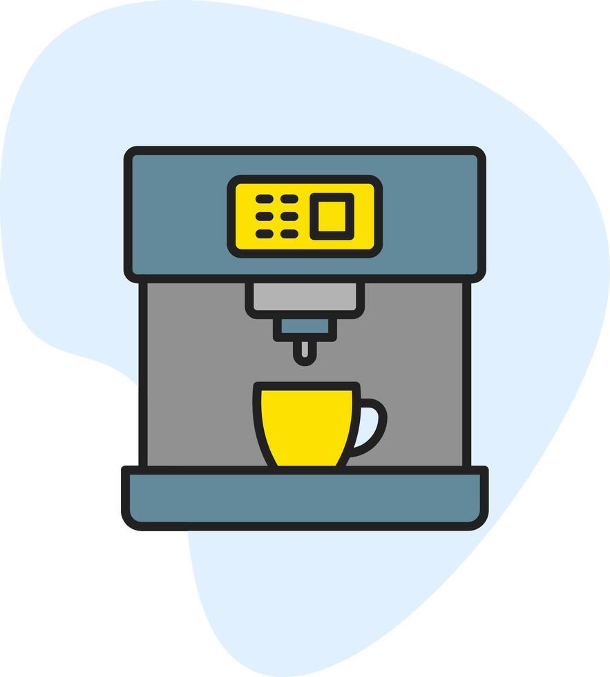 café máquina vecto icono vector