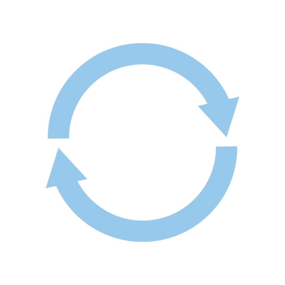 Symbol of movement rotation cyclic recurrence vector