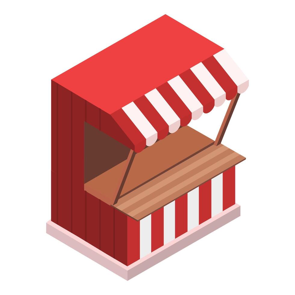 vector realistic awning ornament on white background