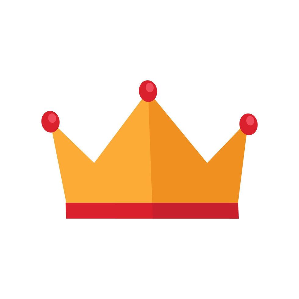 Vector party crown icon cartoon vector gold princess baby birthday