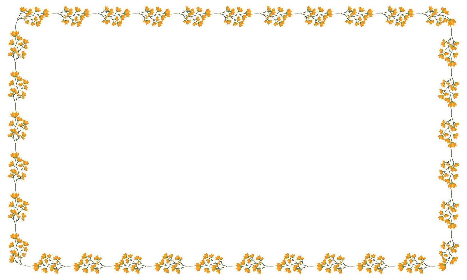 Vector beautiful floral frame latest design element