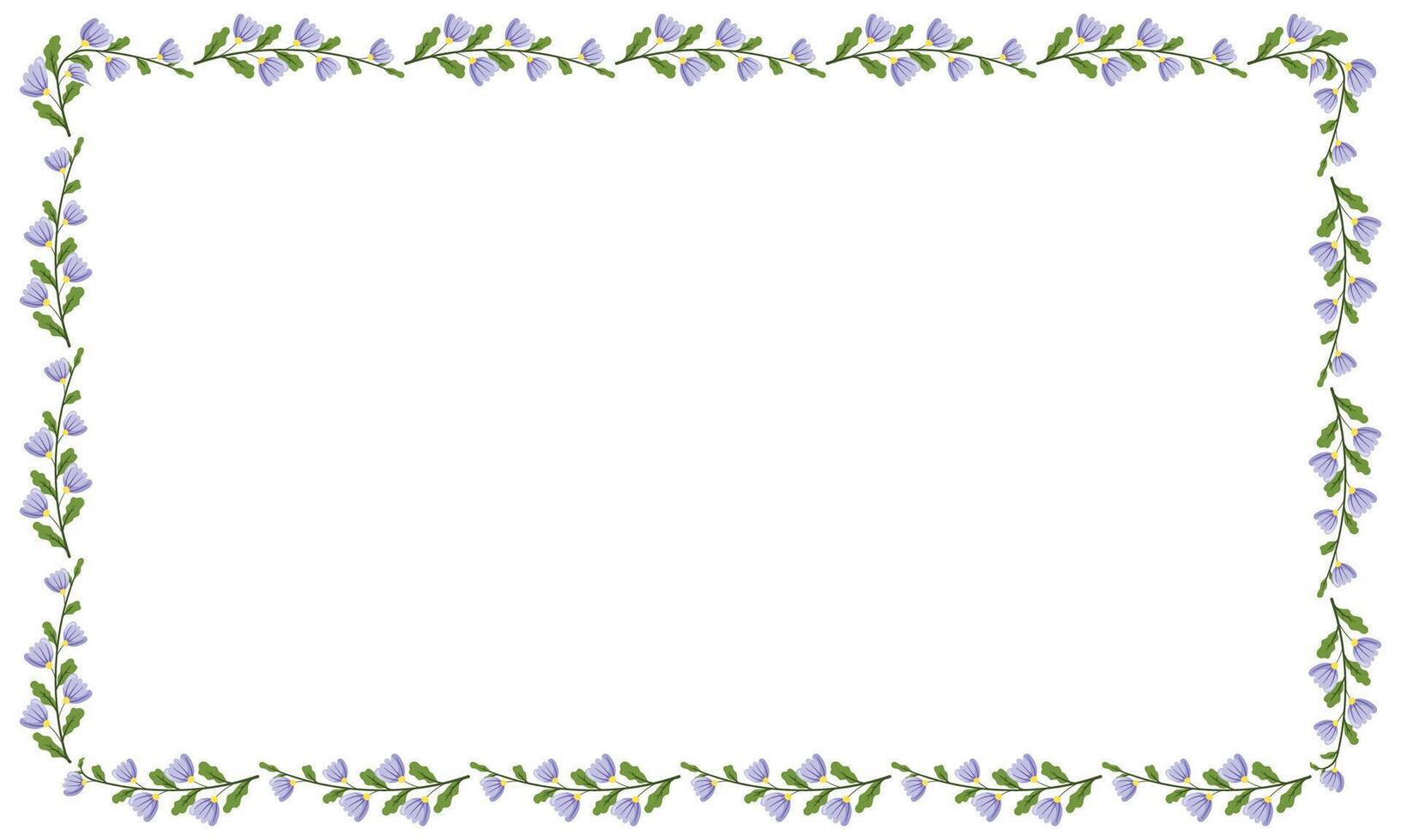 Vector beautiful floral frame latest design element