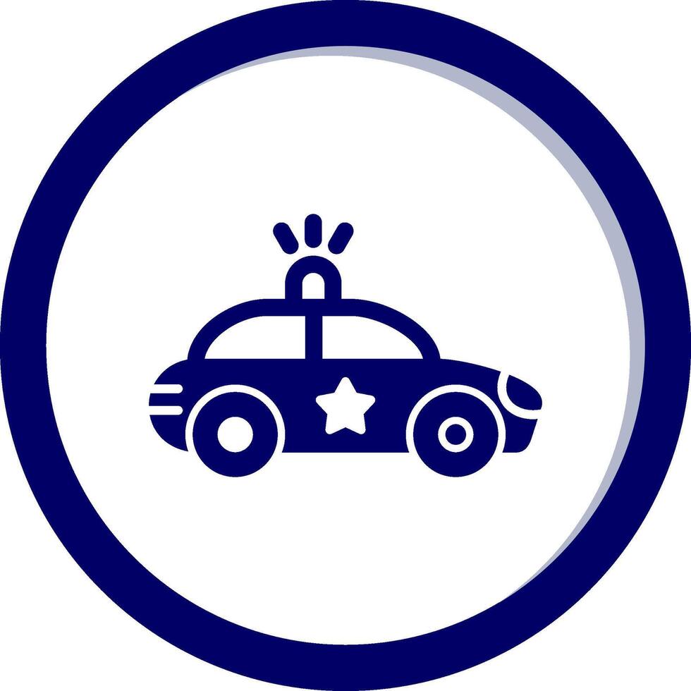 Police Car Vecto Icon vector