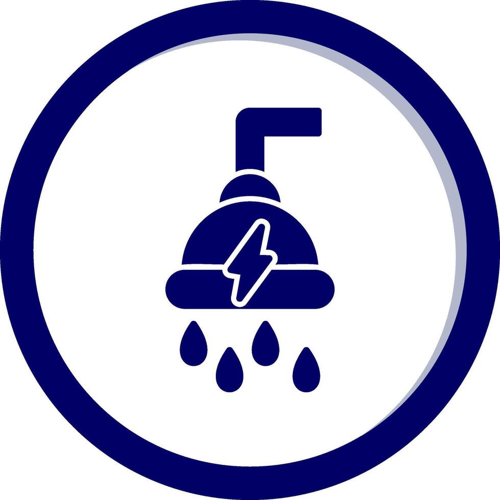 Power Shower Vecto Icon vector