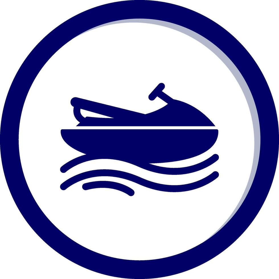 Jetski Vecto Icon vector