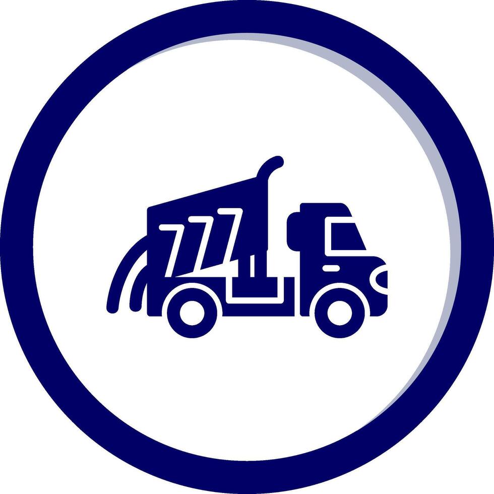 Dumper Truck Vecto Icon vector