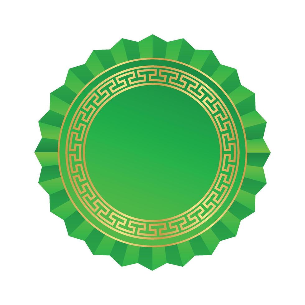 Vector green and gold happy chinese new year festival banner design