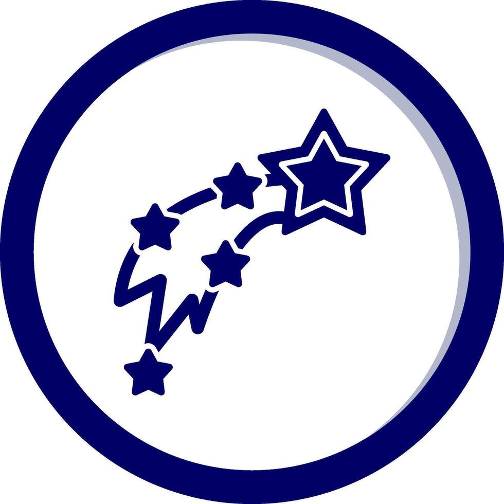 Shooting Stars Vecto Icon vector