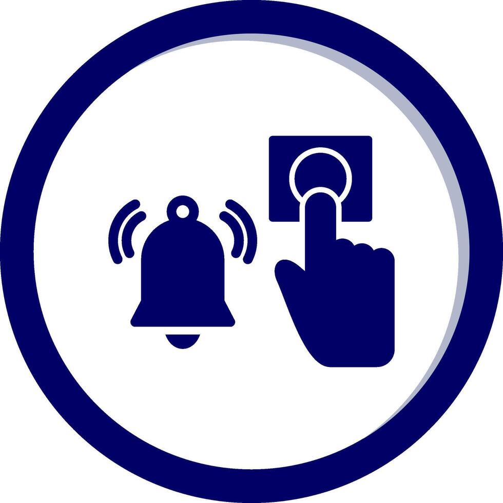 emergencia alarma botón vecto icono vector