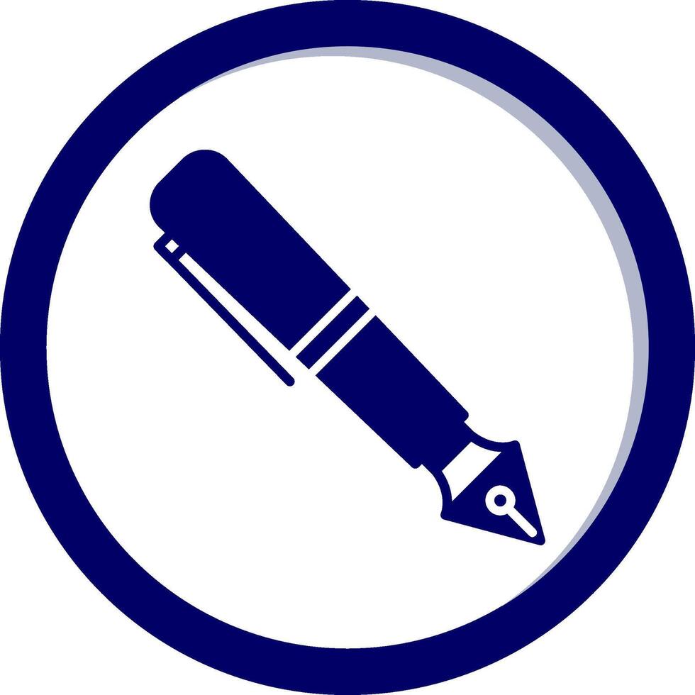 Fountain Pen Vecto Icon vector