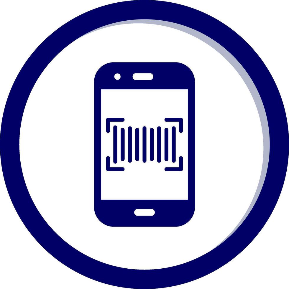 Phone Scanning Vecto Icon vector