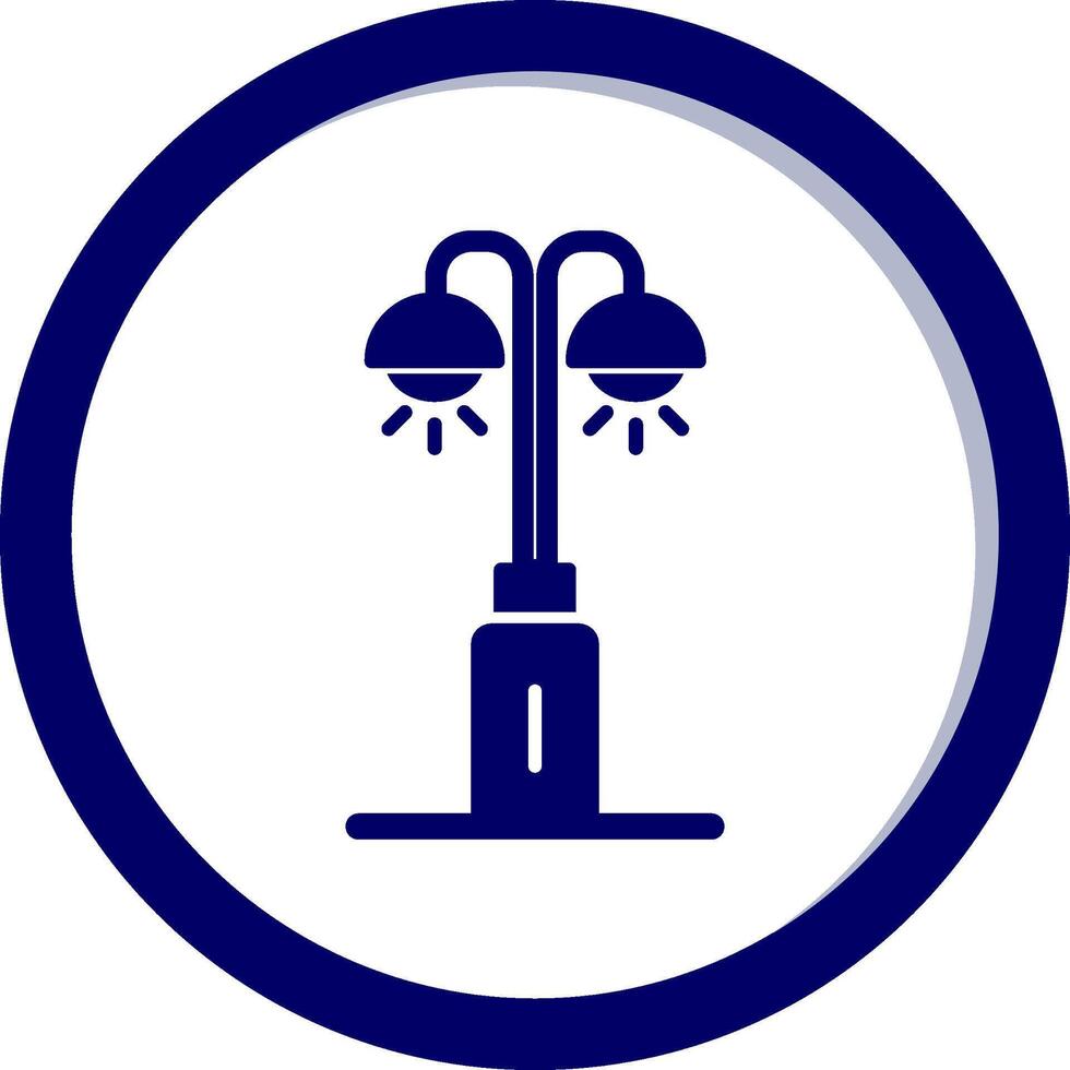 Park Lamp Vecto Icon vector