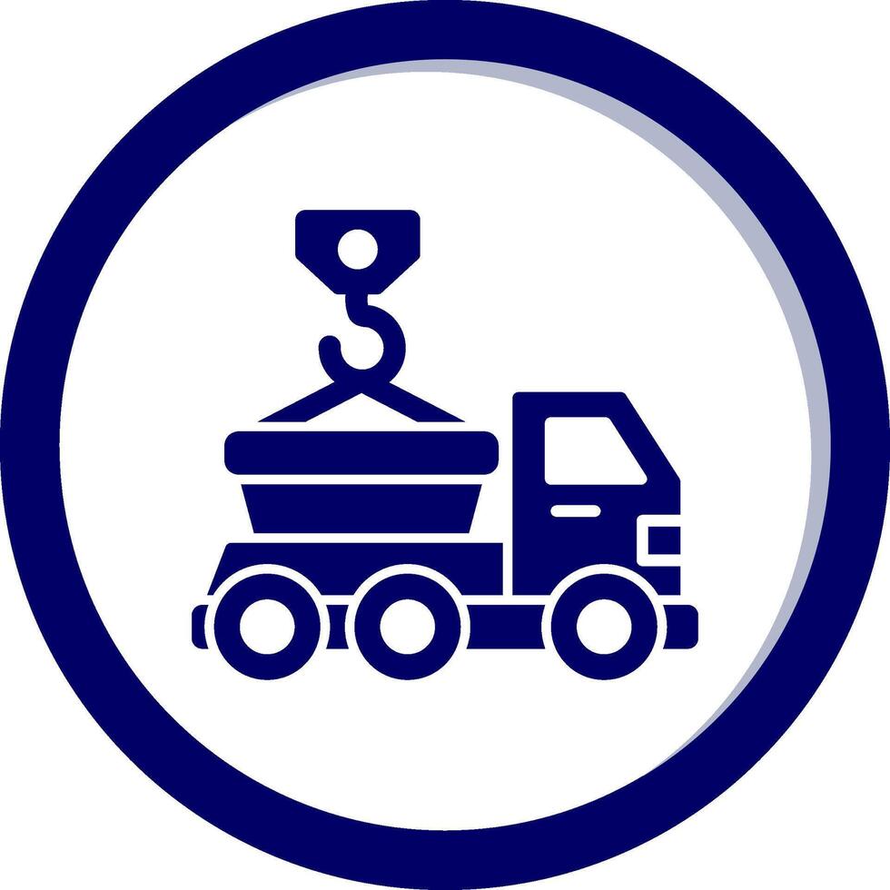 Skip Truck Vecto Icon vector