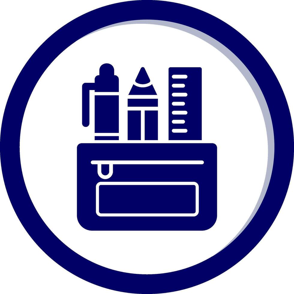 Pencil Case Vecto Icon vector