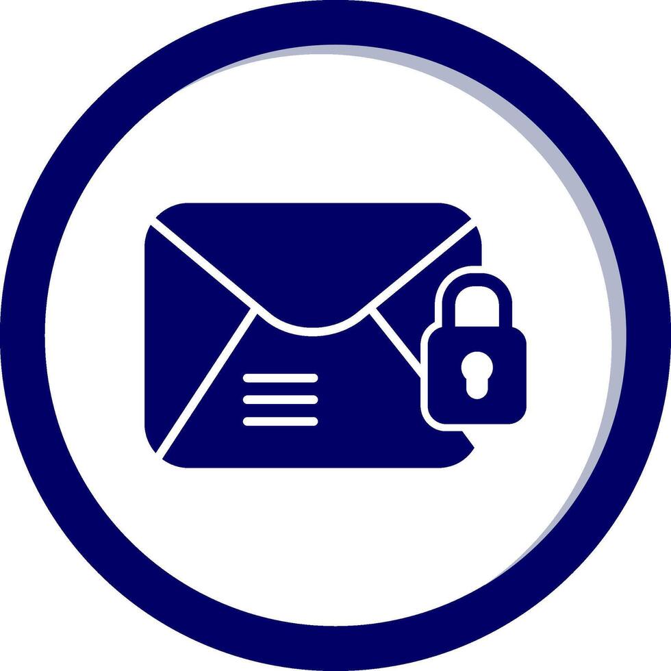 Email Encrypted Vecto Icon vector